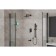 The shower system Rush Thira TR3635-60Black, one-leaf, tropical shower, watering can