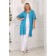 Cardigan female, size 60, blue color