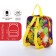 Baby backpack on zipper, external pocket, colorful color