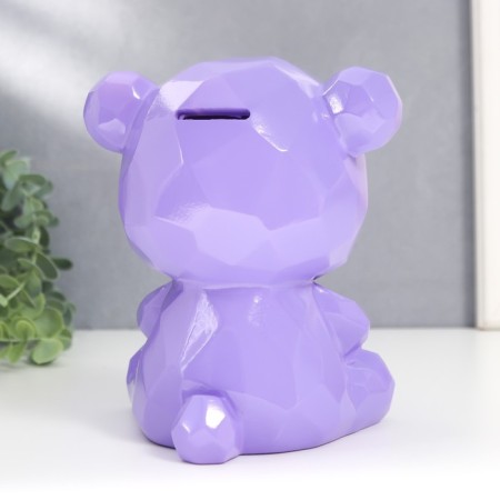 Pigpine Plastic "Bear with Heart" Lilac 14.5x14x17 cm-3