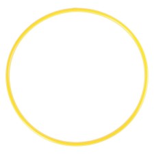Hoop, diameter - 50 cm, yellow color