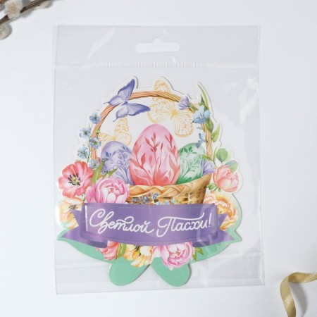 Postcard-holder for egg "Tenderness", 12.4 x 13.9 cm-4