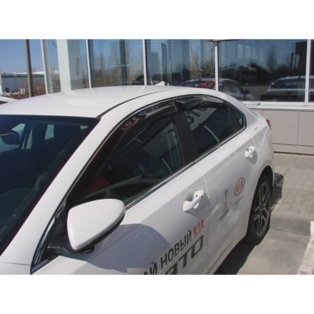 Window deflectors Kia Cerato, 2018-/2021-, Dark-1