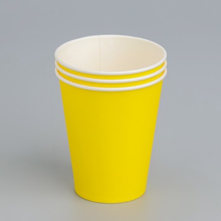 Paper glass "yellow" 165 ml, diameter 70 mm-1