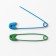 English pins, 31 mm, 10 pcs, colorful color