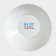 The plate deep shade "Fern sheet", 600 ml, d = 17.5 cm, glass ceramic, white color