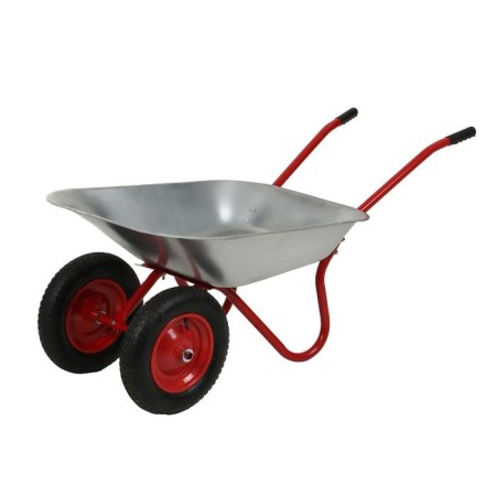 Garden car, two -wheeled: cargo/p 120 kg, volume of 85 l, red handles