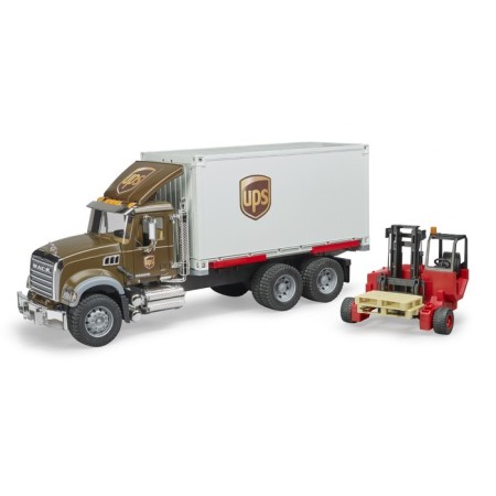 Mack Mack "UPS Van, with a loader and pallets