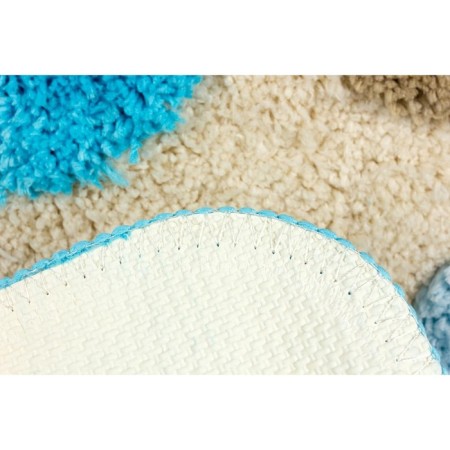 A set of bathroom rugs “Laura”, 2 pcs: 50 x 80 cm, 55 x 55 cm, blue color-3