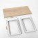 A set of 2 subastolies loft, small, 30 × 10x48 cm, white matte color