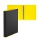 Folder on 4 rings A4, Erichkrause Accent, 35 mm, 1750 μm, black/yellow