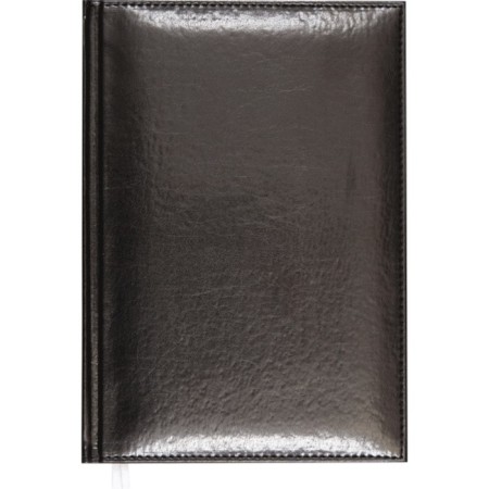 Diary Leduced A5 160 sheets attomex.visa, solid cover of artificial leather with foam rubber, liesse, block 70 g/m2, black