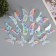 Magnet Plastic glows in the dark "Color butterflies" double wings set 12 pcs