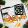 A set of cards for drawing by light "New Year", 5 pcs