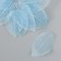 Leaves skeletoned for creativity are "pale blue" set of 20 pcs h = 6-6.5 cm