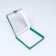 Self -charged box with a window, green, 19 x 19 x 3 cm