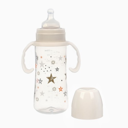 Finding bottle Ø50mm shg, "stars", 330 ml, +3 months, color milk