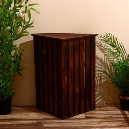Roster of the corner "Bali Style" 40x40x70 cm, Albezia tree, brown-5