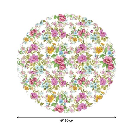 Tablecloth on the table "sea of ​​flowers", round, Saten, d = 150 cm-1