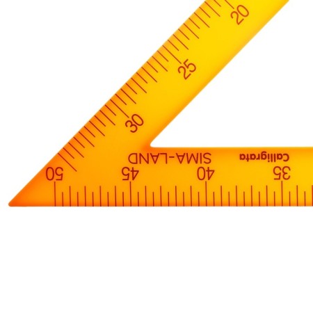 Set for the school board, 5 items: 2 triangles, 1 transporter, 1 circuit, 1 ruler-3