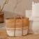 Belly basket wicker Sl Home Orden, cotton, hyacinth, 42 × 24 × 35 cm