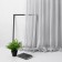 Curtain "Lounli", size 300 x 270 cm, color gray color