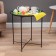 Coffee table "Grace" YS-8375S, black 46.8x50.5 cm