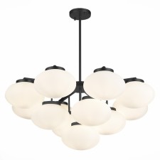 Люстра подвесная St Luce. SL1503.403.13. Modica. 13х40 Вт, E27, 100х100х76,4 см, цвет чёрный
