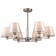 Adele chandelier, 6x40W E14, black color, nickel