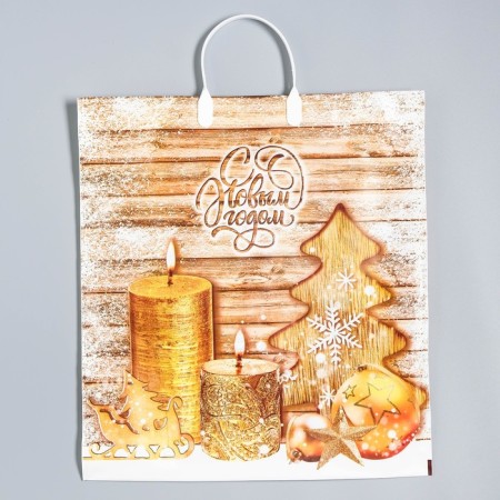 Package winter hearth ", polyethylene with a plastic pen, 40 x 44 cm, 100 μm