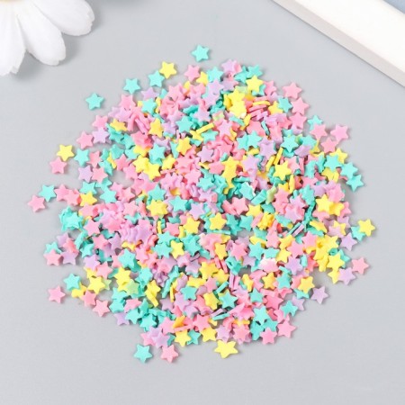 Decor for creativity plastic "Bright stars" 0.5 cm 20 g