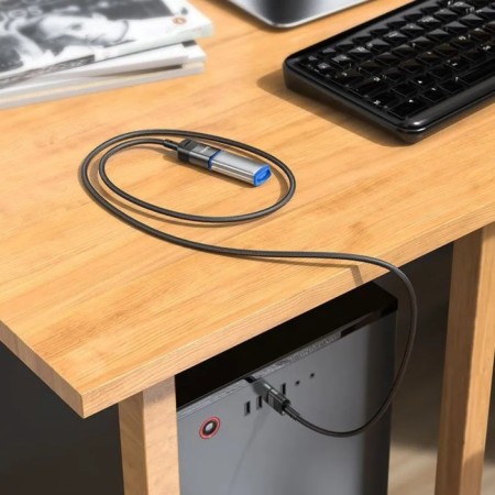 Hoco U107, USB-USB, USB3.0, 1.2 meters, black cable-3