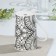 Porcelain shade mug "Mandala", 380 ml, black pattern