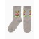 Women's socks "Snake with heart", gray color, rr 36-40