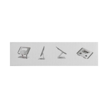 A tablet stand, adjustable, folding, 360 ° rotation, metal, gray-6