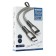 Type -C cable - Lightning, 3 A, 66 W, fast charging, fabric braid, 1 meter, green