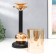 Summary metal, glass for 1 candle "Jaco" d-8.5 cm, gold 11.5x11.5x38.5 cm