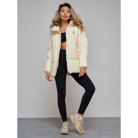 Winter jacket, size 42, beige color-15