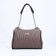 Bag "Golden Rain" with lightning, external pocket, color of powder/brown