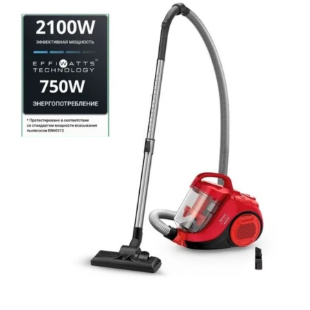 Vacuum cleaner Tefal TW2913EA, 750 W, dry cleaning, 1.2 l, red