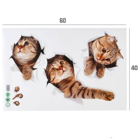 Sticker 3D Interior cat 60*40cm-2