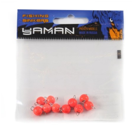 Cargo Cheburashka painted collapsible Yaman 10 pcs., 2 g, orange-4