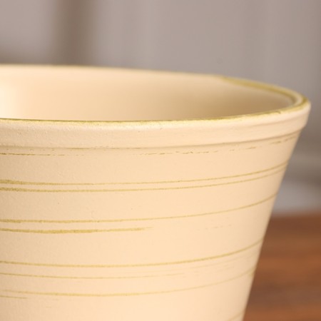 Flower pot "Siena" beige-gold 0.8 liters-2