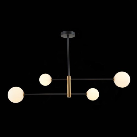 Ceiling EVOLUCE lamp. Sle220103-04. Arcola. 4x5 watts, G9, 4000k, 98x98x58 cm, black color, bronze-1
