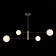 Ceiling EVOLUCE lamp. Sle220103-04. Arcola. 4x5 watts, G9, 4000k, 98x98x58 cm, black color, bronze