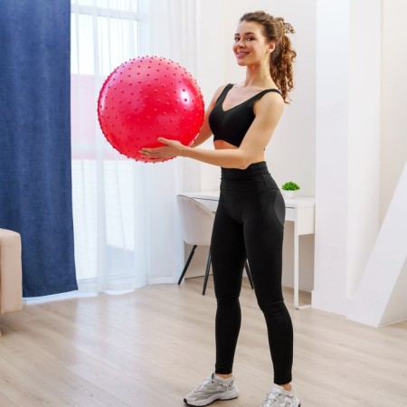 Fitball ONLYTOP, D = 45 cm, 500 g, massage, MIX colors-8