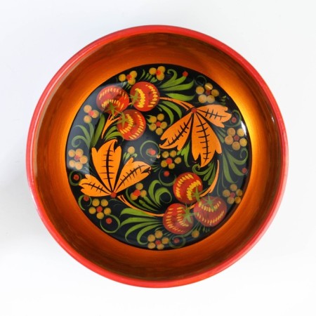 Cup "Berry", Big, 16 × 7cm, Khokhloma-4