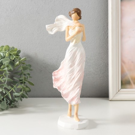 Souvenir Polystone "Mom and baby. Wind" 12.5x8.5x25 cm-4