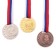 Prize medal 064 diam 4 cm. 2 place. Color ser. With a ribbon