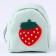 Bag for the doll "strawberries", green color